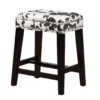 Baldwin White & Black Cow Print Nailhead Counter Stool