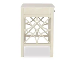 Brynn Antique White Geometric Writing Desk 7 Brynn Antique White Geometric Writing Desk -Walker Edison Shop 810543367 5