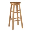 Hue 29" Natural Round Wood Bar Stool