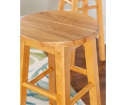 Hue 29" Natural Round Wood Bar Stool -Walker Edison Shop 810543380 3