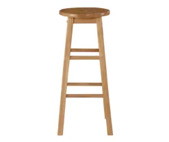 Hue 29" Natural Round Wood Bar Stool -Walker Edison Shop 810543380 4