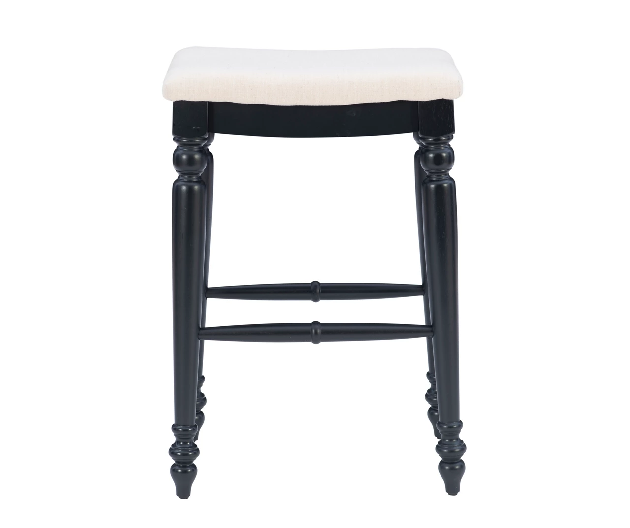 Bristol Black & White Backless Bar Stool 5 Bristol Black & White Backless Bar Stool - Image 5