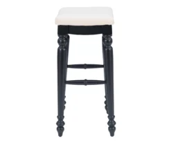 Bristol Black & White Backless Bar Stool 13 Bristol Black & White Backless Bar Stool -Walker Edison Shop 810543396 A1 3