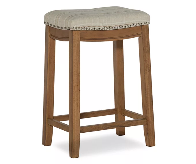 Brooke 26" Backless Nailhead Counter Stool 1 Brooke 26" Backless Nailhead Counter Stool