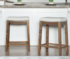 Brooke 26" Backless Nailhead Counter Stool 12 Brooke 26" Backless Nailhead Counter Stool -Walker Edison Shop 810543415 2