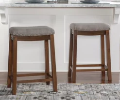 Brooke 26" Backless Nailhead Counter Stool 16 Brooke 26" Backless Nailhead Counter Stool -Walker Edison Shop 810543417 2