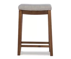 Brooke 26" Backless Nailhead Counter Stool 17 Brooke 26" Backless Nailhead Counter Stool -Walker Edison Shop 810543417 3