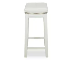 32" Brooke White Backless Counter Stool -Walker Edison Shop 810543420 4