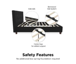 Atwater Living DHP Ryder Linen Upholstered Bed -Walker Edison Shop 810543450 6