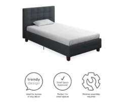 Atwater Living DHP Ryder Linen Upholstered Bed -Walker Edison Shop 810543644 1