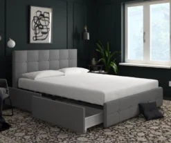 Atwater Living DHP Ryder Linen Upholstered Bed With Storage -Walker Edison Shop 810543649 6