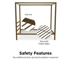 DHP Cara Metal Canopy Bed -Walker Edison Shop 810543729 2
