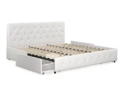 DHP Dana Faux Leather Upholstered Bed With Storage -Walker Edison Shop 810543732 2