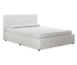 DHP Dana Faux Leather Upholstered Bed With Storage -Walker Edison Shop 810543734 1