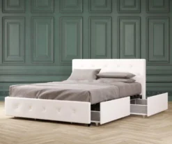 DHP Dana Faux Leather Upholstered Bed With Storage -Walker Edison Shop 810543734 6