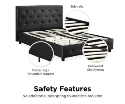 DHP Dana Faux Leather Upholstered Queen Bed -Walker Edison Shop 810543735 2