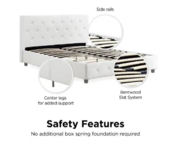 DHP Dana Faux Leather Upholstered Queen Bed -Walker Edison Shop 810543736 2