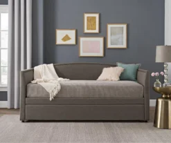 DHP Camila Gray Linen Twin Daybed -Walker Edison Shop 810543767 3