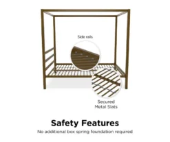 DHP Cara Metal Canopy Bed -Walker Edison Shop 810543768 1