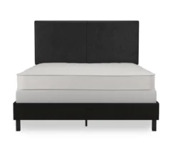 Atwater Living DHP Jazmine Black Faux Leather Upholstered Bed -Walker Edison Shop 810543812 3