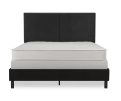 Atwater Living DHP Jazmine Black Faux Leather Upholstered Bed -Walker Edison Shop 810543813 3