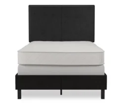 Atwater Living DHP Jazmine Black Faux Leather Upholstered Bed -Walker Edison Shop 810543814 3