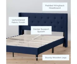 Brookside Isabelle Upholstered Wingback Bed 36 Brookside Isabelle Upholstered Wingback Bed -Walker Edison Shop 810547602 810547606 810547614 810547610 2 1