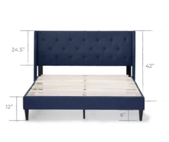 Brookside Isabelle Upholstered Wingback Bed 37 Brookside Isabelle Upholstered Wingback Bed -Walker Edison Shop 810547602 810547606 810547614 810547610 3 1