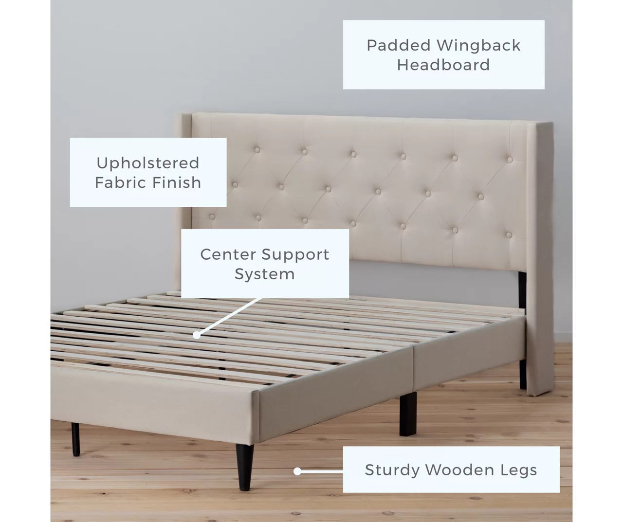 Brookside Isabelle Upholstered Wingback Bed 11 Brookside Isabelle Upholstered Wingback Bed - Image 11