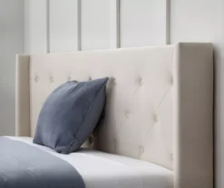 Brookside Isabelle Upholstered Wingback Bed 32 Brookside Isabelle Upholstered Wingback Bed -Walker Edison Shop 810547603 810547607 810547628 810547611 4 1