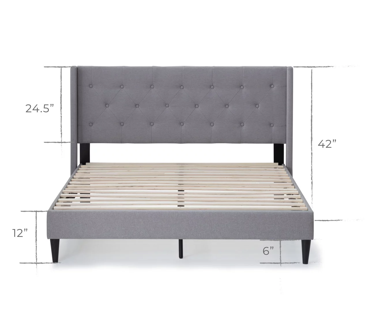 Brookside Isabelle Upholstered Wingback Bed 6 Brookside Isabelle Upholstered Wingback Bed - Image 6