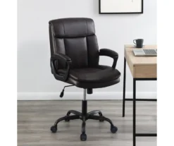 Real Living Faux Leather Office Chair -Walker Edison Shop 810559968 11