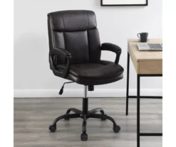 Real Living Faux Leather Office Chair -Walker Edison Shop 810559968