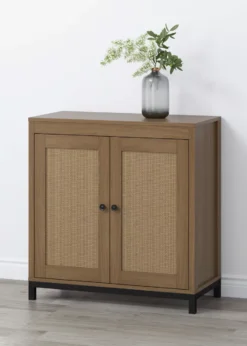 Real Living Seven Hills Cane Door Storage Cabinet -Walker Edison Shop 810561049 11