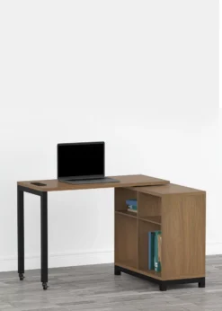 Seven Hills Acorn Metal & Melamine 4-Cube Pivot Desk With USB Charging -Walker Edison Shop 810561090 11