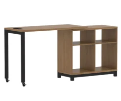 Seven Hills Acorn Metal & Melamine 4-Cube Pivot Desk With USB Charging -Walker Edison Shop 810561090 3