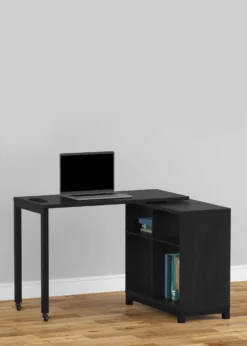 Real Living Seven Hills Metal & Melamine 4-Cube Pivot Desk With USB Charging -Walker Edison Shop 810561092 11