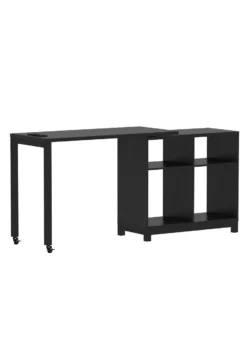 Real Living Seven Hills Metal & Melamine 4-Cube Pivot Desk With USB Charging -Walker Edison Shop 810561092 31