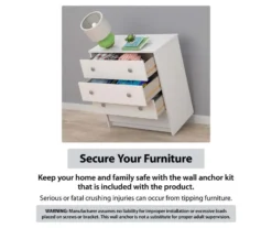 Ivory Oak 3-Door Storage Wardrobe -Walker Edison Shop 810561398 6