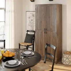 Seven Hills Columbia Walnut 2-Door Storage Cabinet -Walker Edison Shop 810563167 41