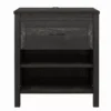 Silverton Black Oak Nightstand With USB Charging