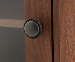 48" Brown Corner Electric Fireplace Console -Walker Edison Shop 810570725 2