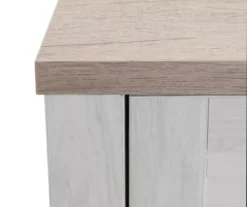 54" 2-Tone Shutter Door Electric Fireplace Console -Walker Edison Shop 810571321 2