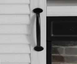 54" 2-Tone Shutter Door Electric Fireplace Console -Walker Edison Shop 810571321 3