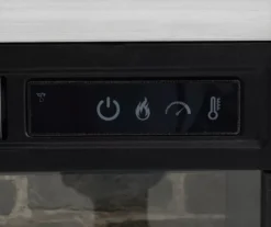 54" 2-Tone Shutter Door Electric Fireplace Console -Walker Edison Shop 810571321 4