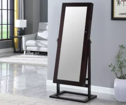 Espresso Cheval Mirror Armoire