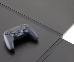 Black L-Shaped LED Gaming Desk With USB Charging -Walker Edison Shop 810582382 5 1