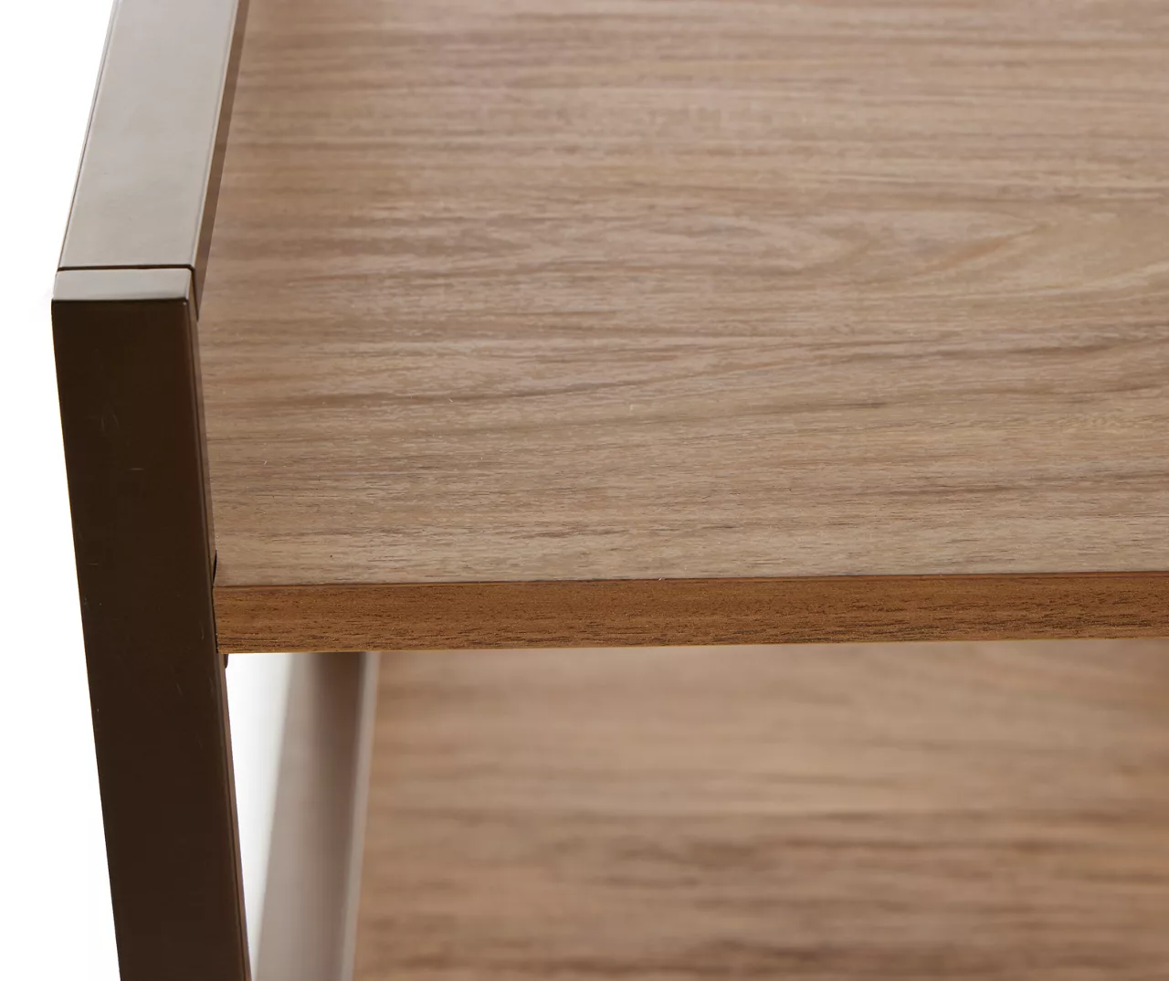 Medium Mango 2-Shelf Writing Desk 3 Medium Mango 2-Shelf Writing Desk - Image 3