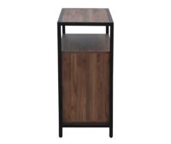 Walnut Chevron 2-Door Storage Cabinet -Walker Edison Shop 810584249 A8
