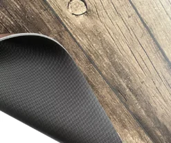 Brown Chevron Wood Print PVC Desk Mat, (34" X 47") 5 Brown Chevron Wood Print PVC Desk Mat, (34" X 47") -Walker Edison Shop 810586420 2